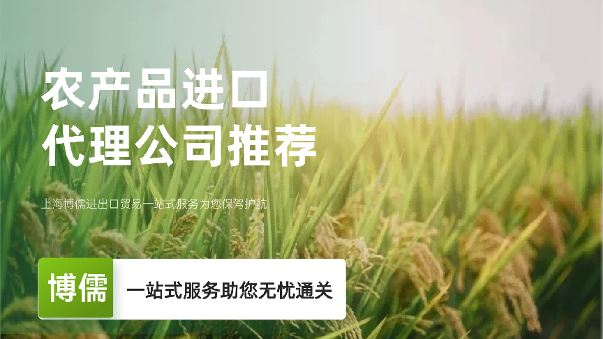 农产品进口代理公司推荐，博儒一站式服务助您无忧通关